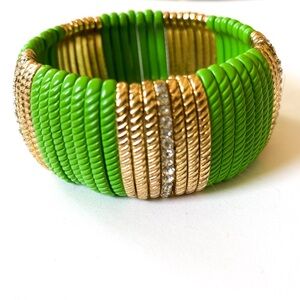 Stretchy beaded cuff bracelet